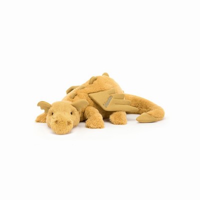 Jellycat Golden Dragon Huge USA | 16724OZHX